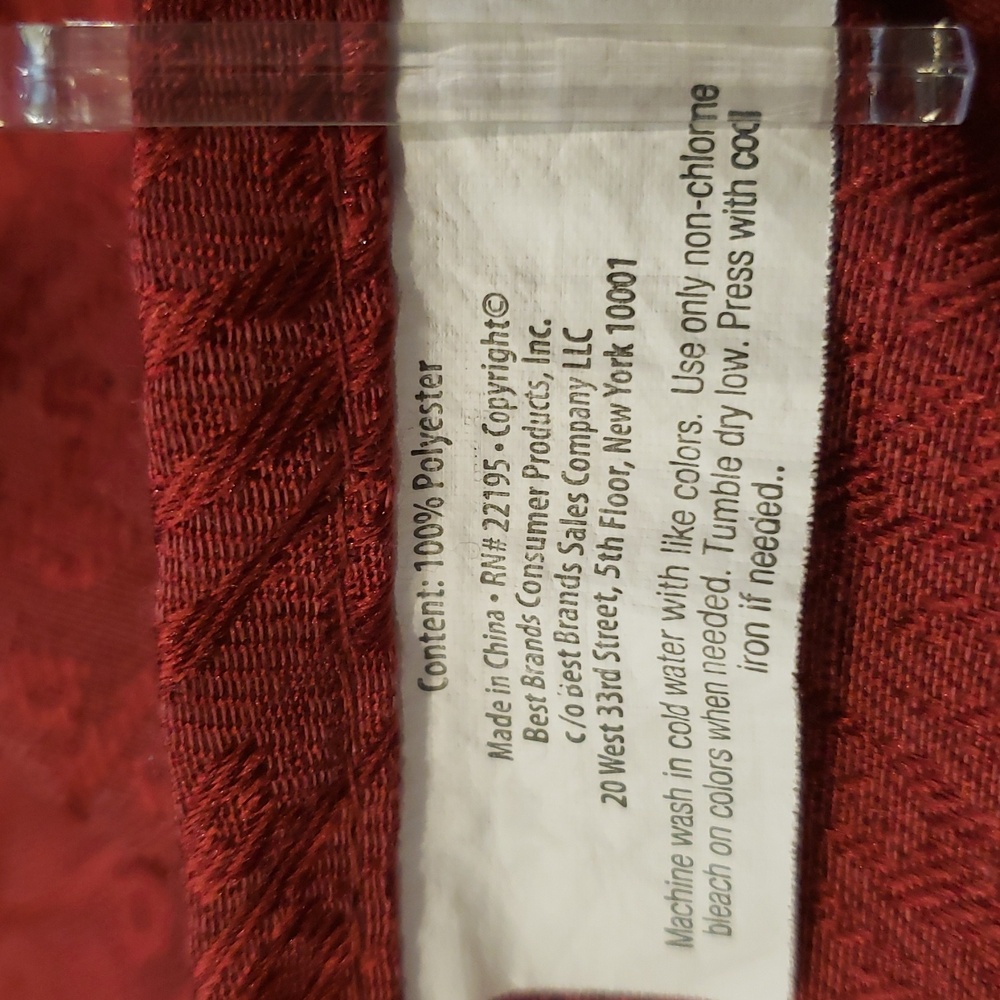 Cuisinart Damask Spice Tree Stain-Resistant Microfiber Tablecloth - Picture 6 of 8